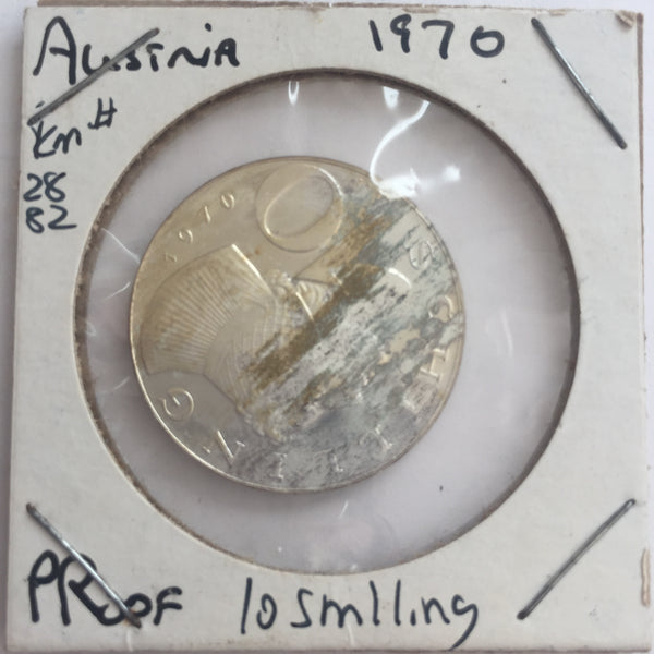 Austria, 10 Shilling, 1970, PF