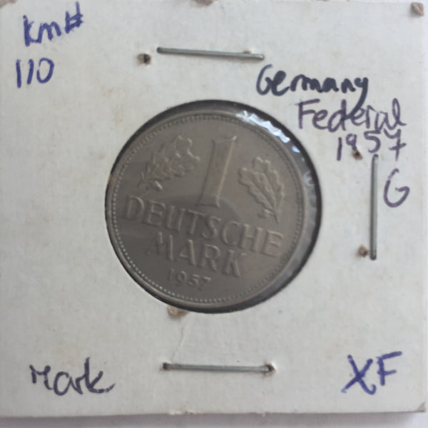 Germany, 1 Mark, 1957 G, XF