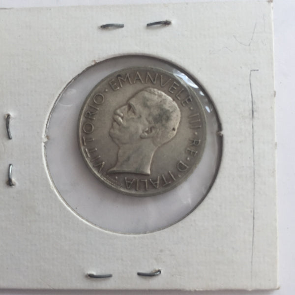 Italy, 5 Lire, 1928, XF