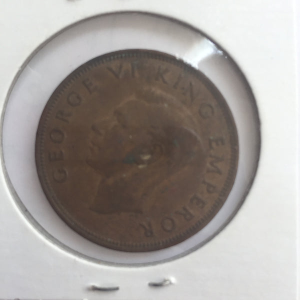 New Zealand, 1 Penny, 1941, XF