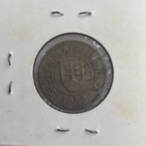 Slovakia, 1 Koruna, 1942, Blank Error