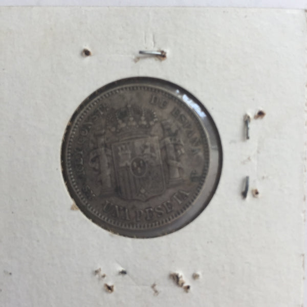 Spain, 1 Peseta, 1900, VF