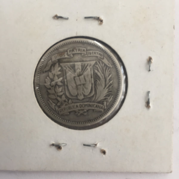 Dominican Republic, 25 Centavos, 1939, VF