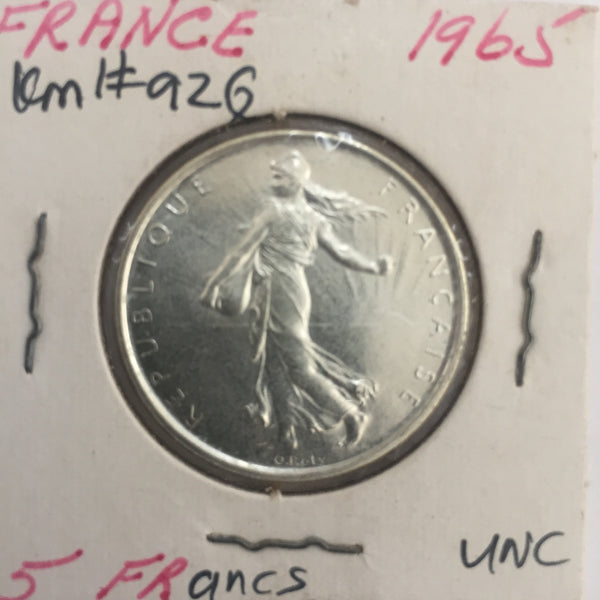 France, 5 Francs, 1965, UNC