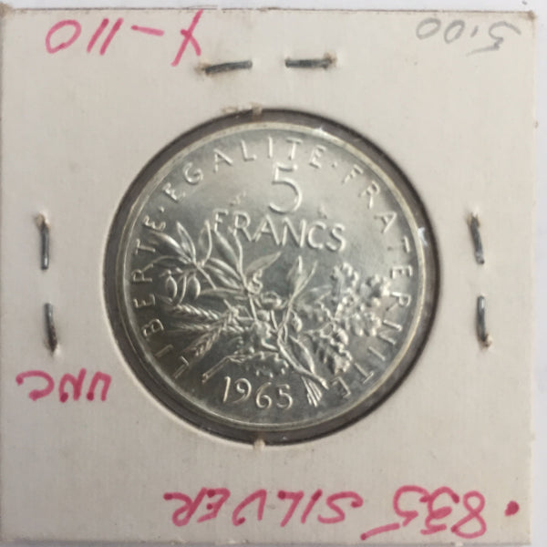 France, 5 Francs, 1965, UNC