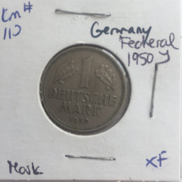 Germany, 1 Mark, 1950 J, XF