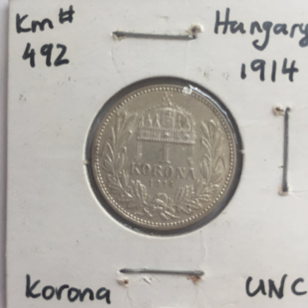 Hungary, 1 Korona, 1914, UNC