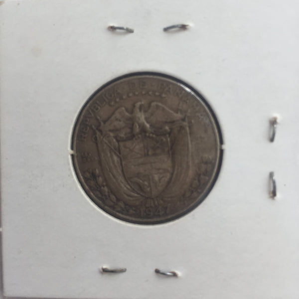 Panama, 1/4 Balboa, 1947, XF
