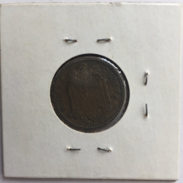 Spain, 1 Peseta, 1947 (51), VF