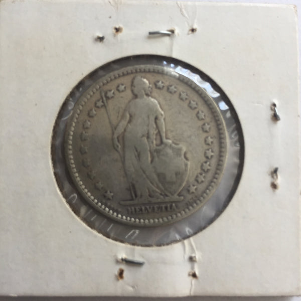 Switzerland, 2 Francs, 1906, VF