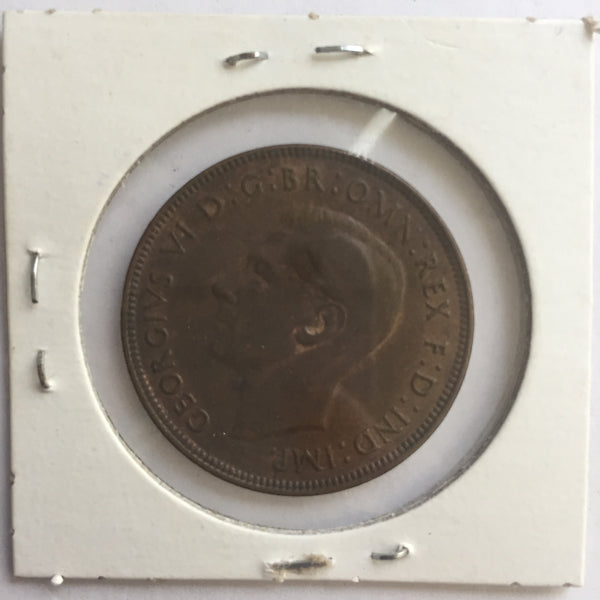 Australia, 1 Penny, 1941 (p) KG, VF