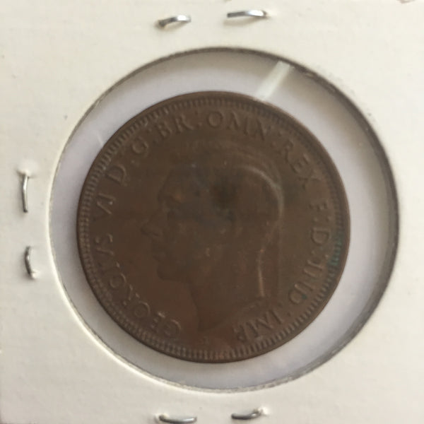 Australia, 1 Penny, 1943, (b) I, XF