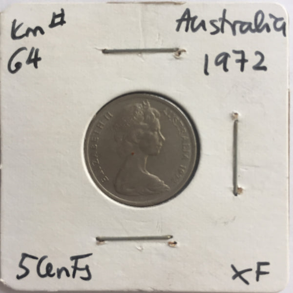 Australia, 5 Cents, 1972, XF