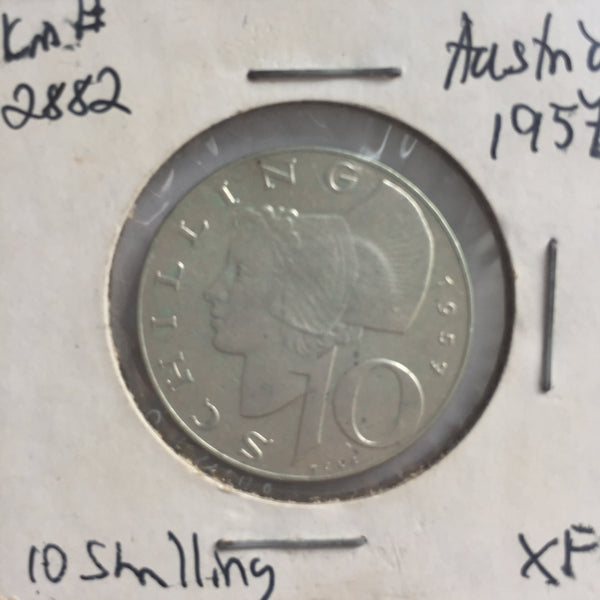Austria, 10 Shilling, 1957, XF