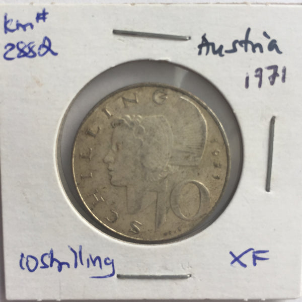 Austria, 10 Shilling, 1971, XF