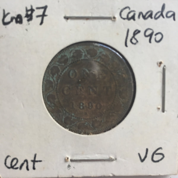 Canada, 1 Cent, 1890 H, VG
