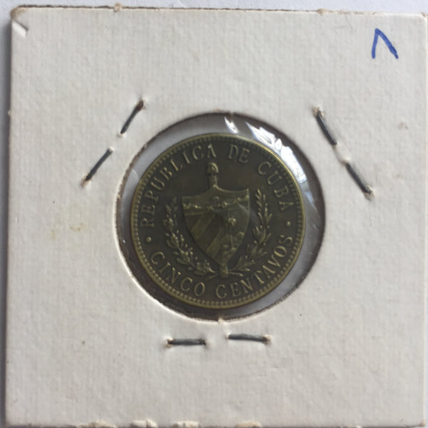 Cuba, 5 Centavos, 1943, UNC