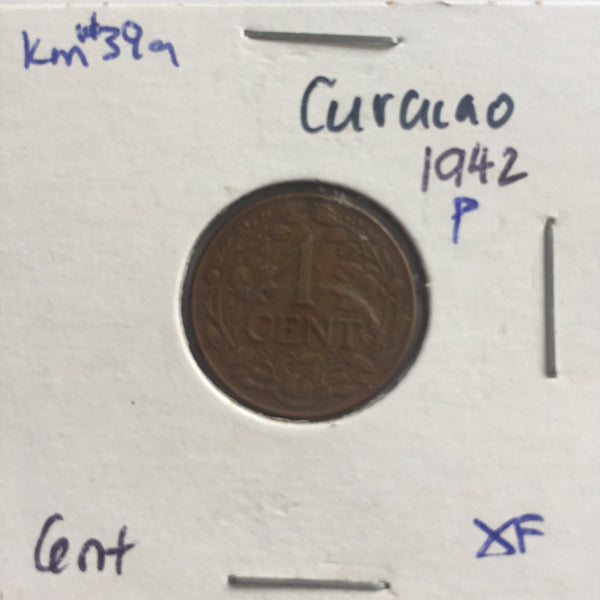 Curacao, 1 Cent, 1942 P, XF