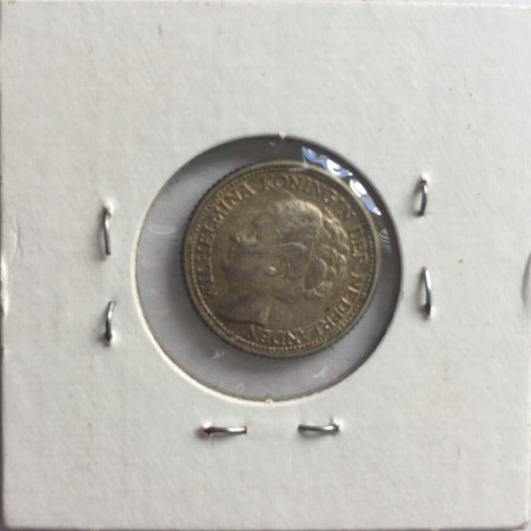 Curacao, 25 Cents, 1943 P, XF
