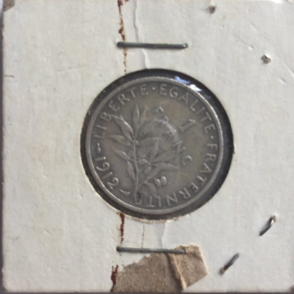 France, 1 Franc, 1912, VF