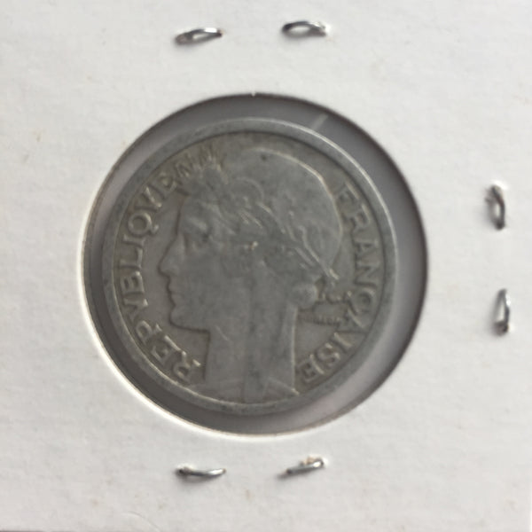 France, 2 Francs, 1945 B, VF
