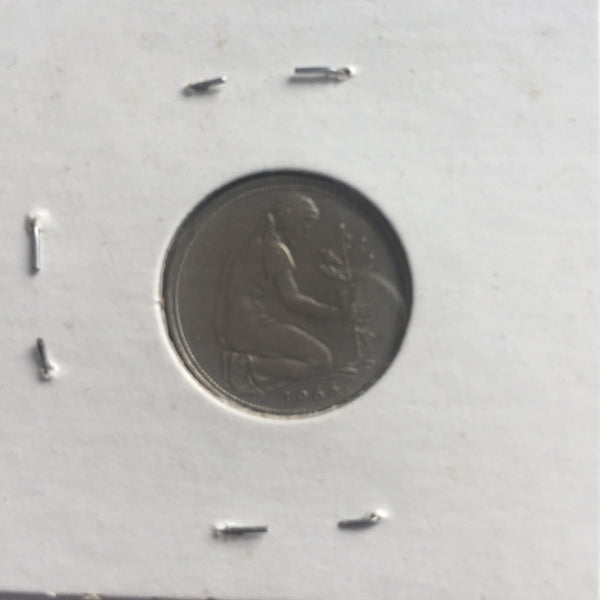 Germany, 50 Pfennig, 1966 J, XF