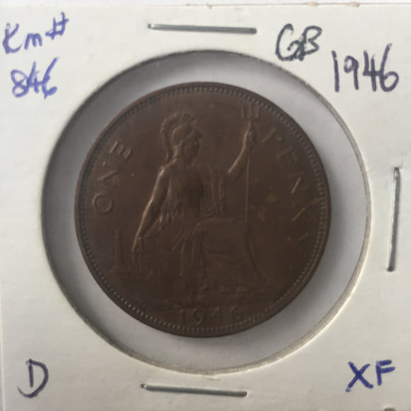 Great Britain, 1 Penny, 1946, XF