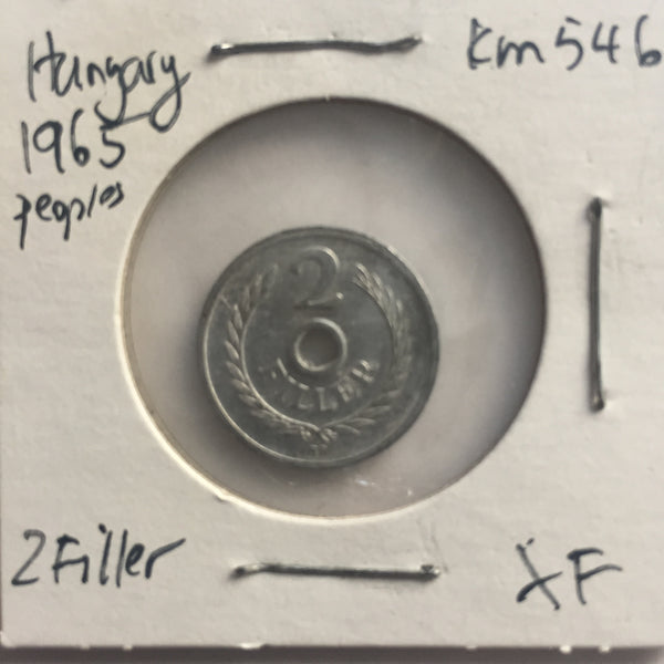 Hungary, 2 Filler, 1965, XF