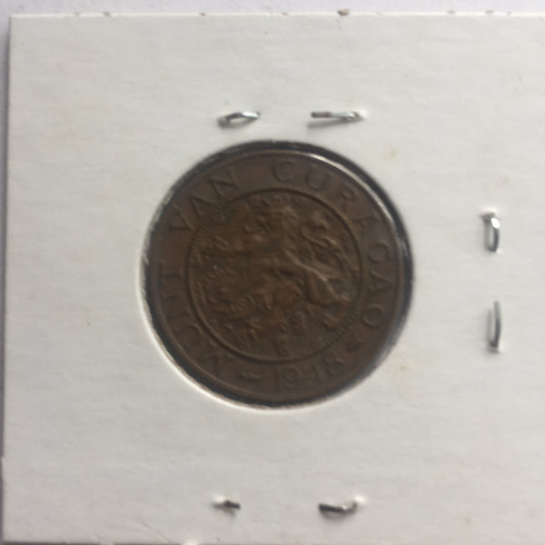 Curacao, 2 1/2 Cents, 1948, XF