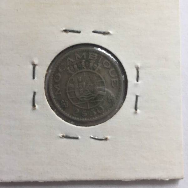 Mozambique, 2 1/2 Escudos, 1955, XF