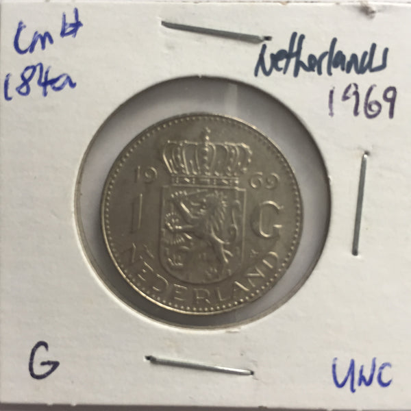 Netherlands, 1 Gulden, 1969, UNC