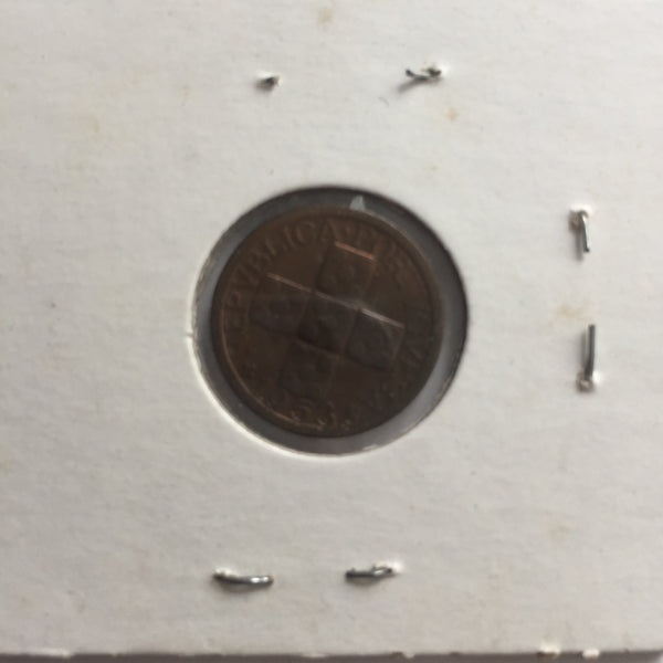 Portugal, 10 Centavos, 1953, XF