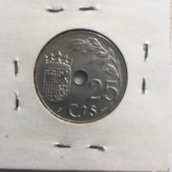 Spain, 25 Centimos, 1937, UNC