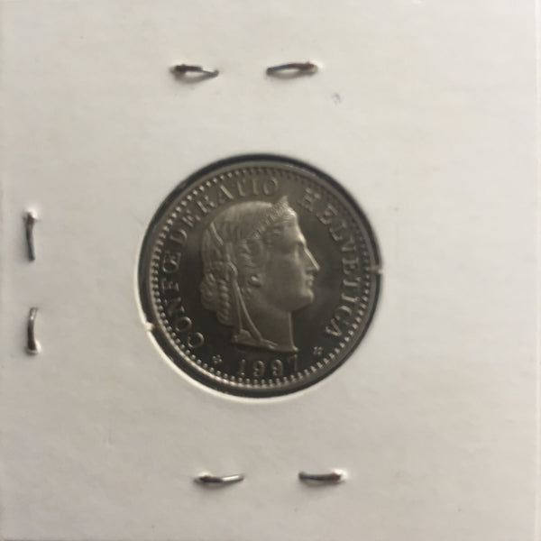 Switzerland, 20 Rappen, 1997, PF