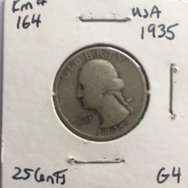 United States, 25 Cents, 1935, G 4