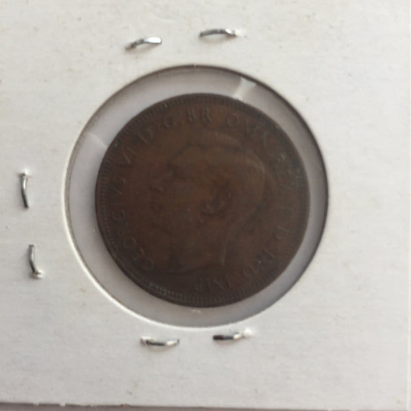 Australia, 1/2 Penny, 1942 (m), VF