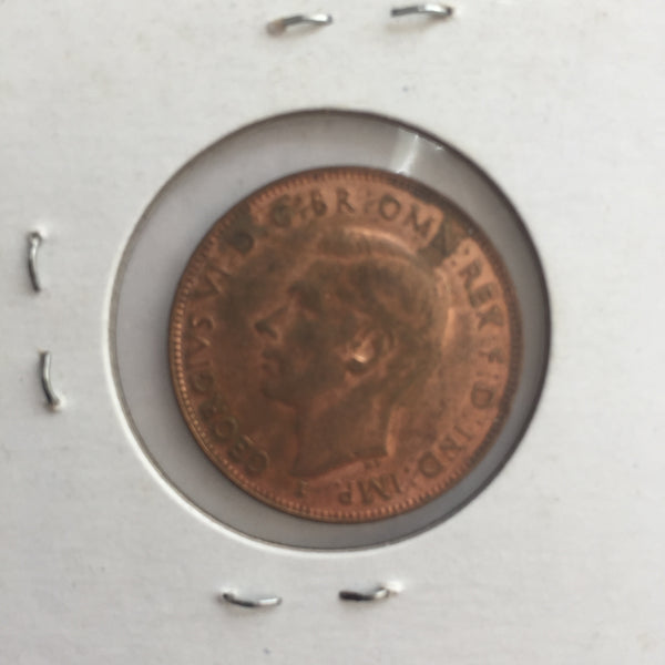 Australia, 1/2 Penny, 1943 (b), XF