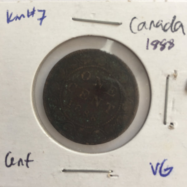 Canada, 1 Cent, 1888, VG