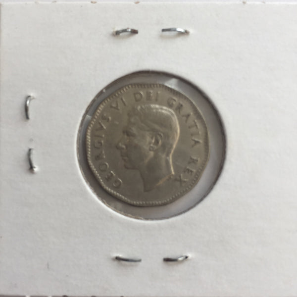 Canada, 5 Cents, 1948, XF