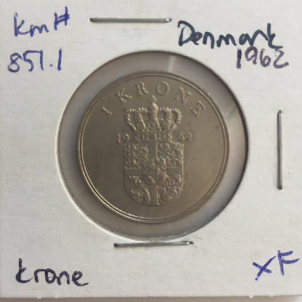 Denmark, 1 Krone, 1962, XF