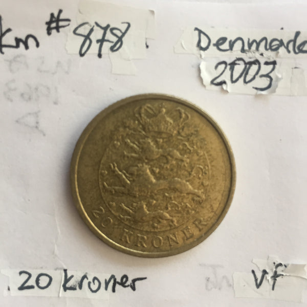 Denmark, 20 Kroner, 2003, VF
