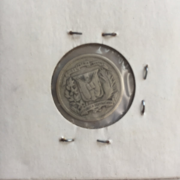 Dominican Republic, 10 Centavos, 1944, VF