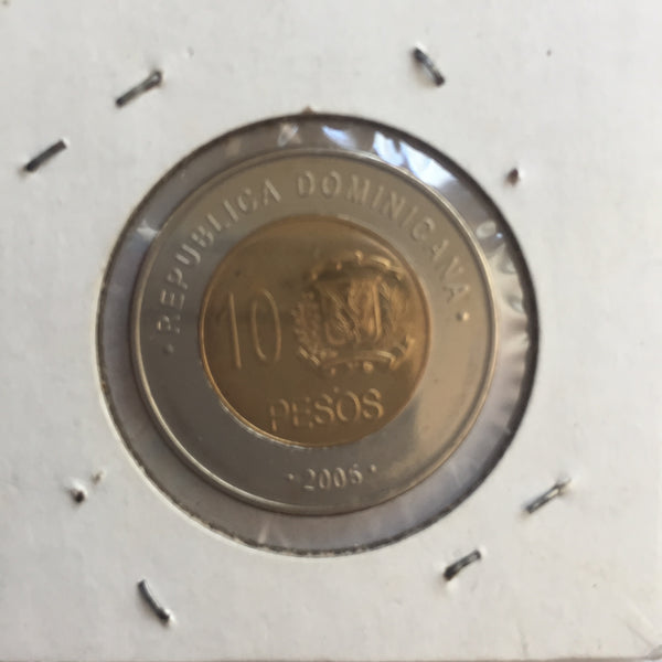 Dominican Republic, 10 Pesos, 2005, UNC