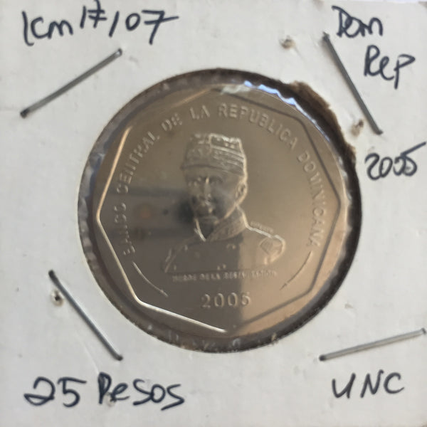 Dominican Republic, 25 Pesos, 2005, UNC