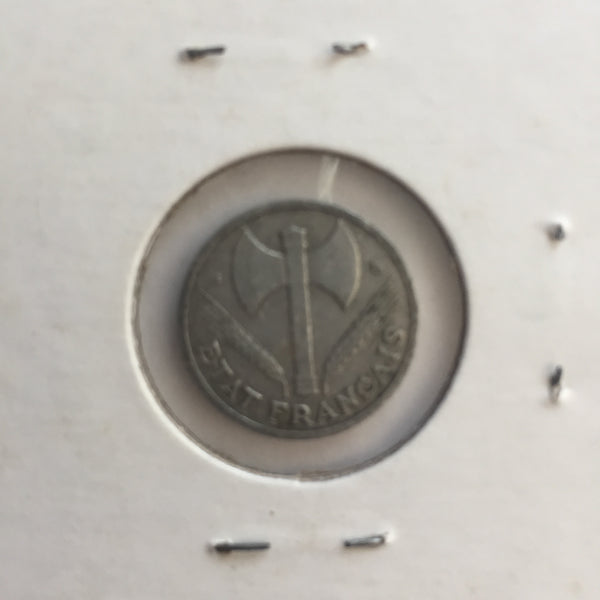 France, 50 Centimes, 1944 B, VF