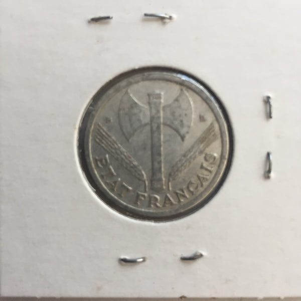 France, 1 Franc, 1944 B, VF