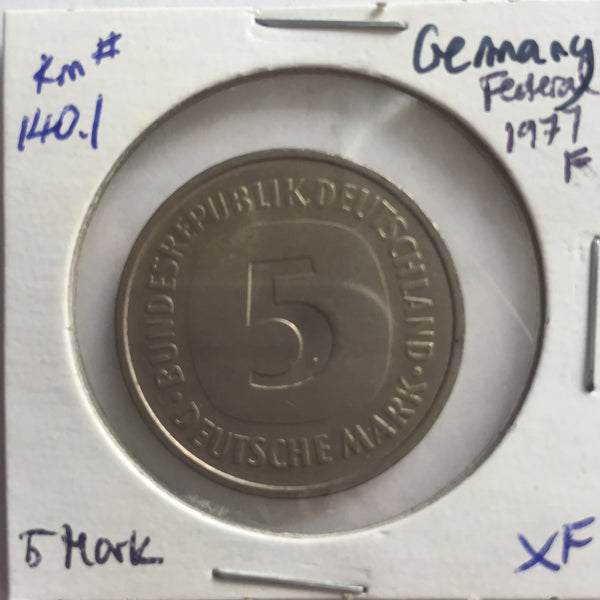 Germany, 5 Mark, 1977 F, XF