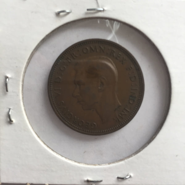 Great Britain, 1/2 Penny, 1940, XF