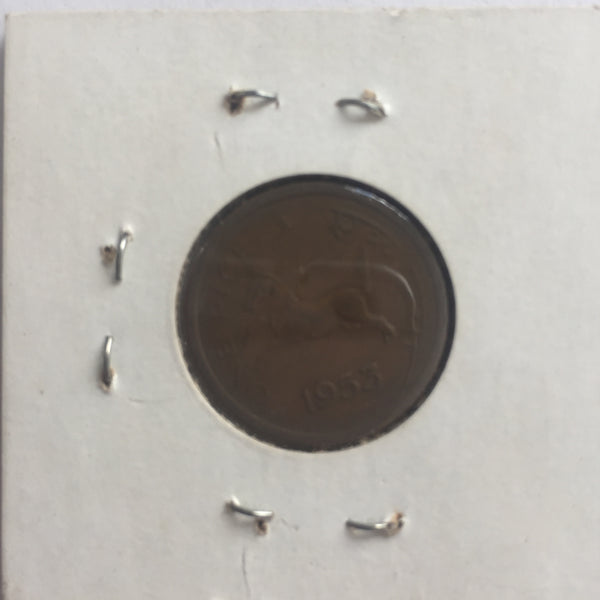 India, 1 Pice, 1953 B, VF