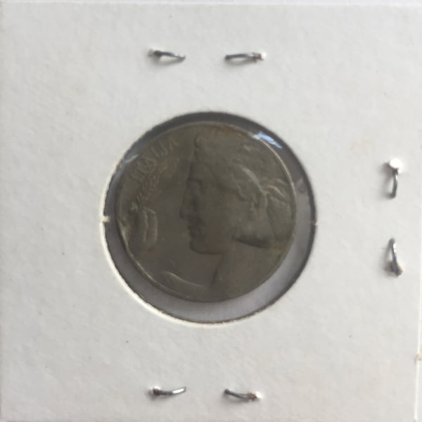 Italy, 20 Centesimi, 1919, VF